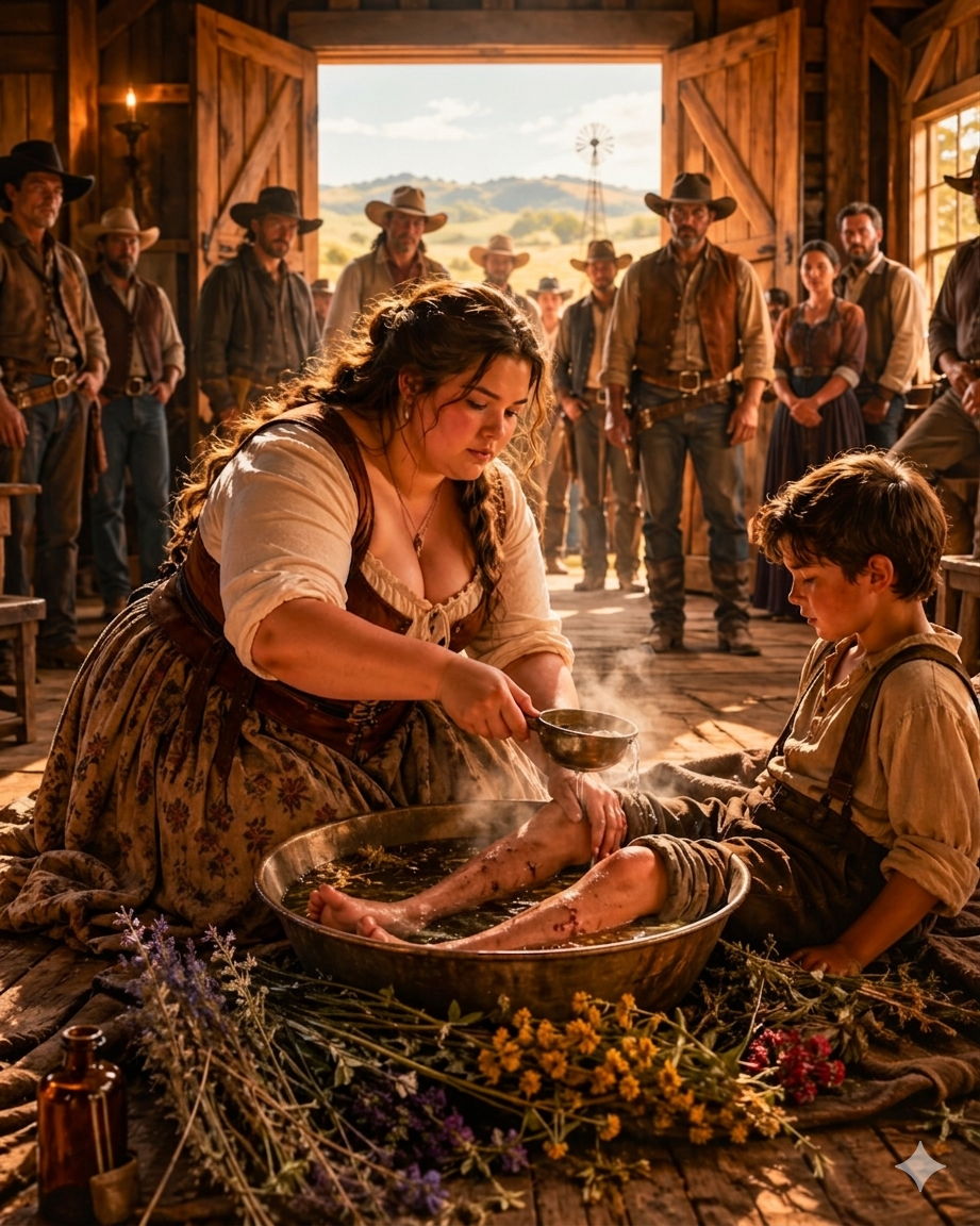 Her Father Healed a Boy’s Dead Legs With Warm Water and Herbs — Twenty-Eight Years Later, She Knelt on the Floor of a Ranch She Didn’t Know Was Hers and Did It Again