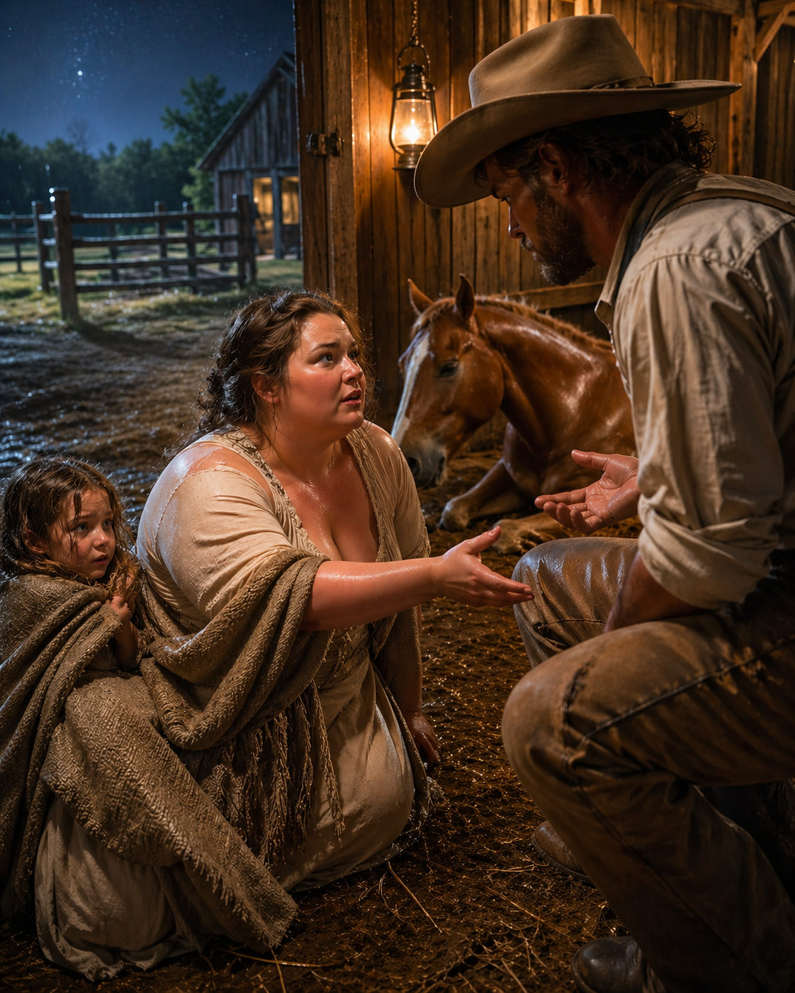 Vivian knocked on his barn door at midnight with her daughter and a blanket, the mare laboring — “Tell me what to do.” He looked at her hands and said: “Come here and do exactly what I say” — what does it mean when a man who refuses every outstretched hand asks for yours?