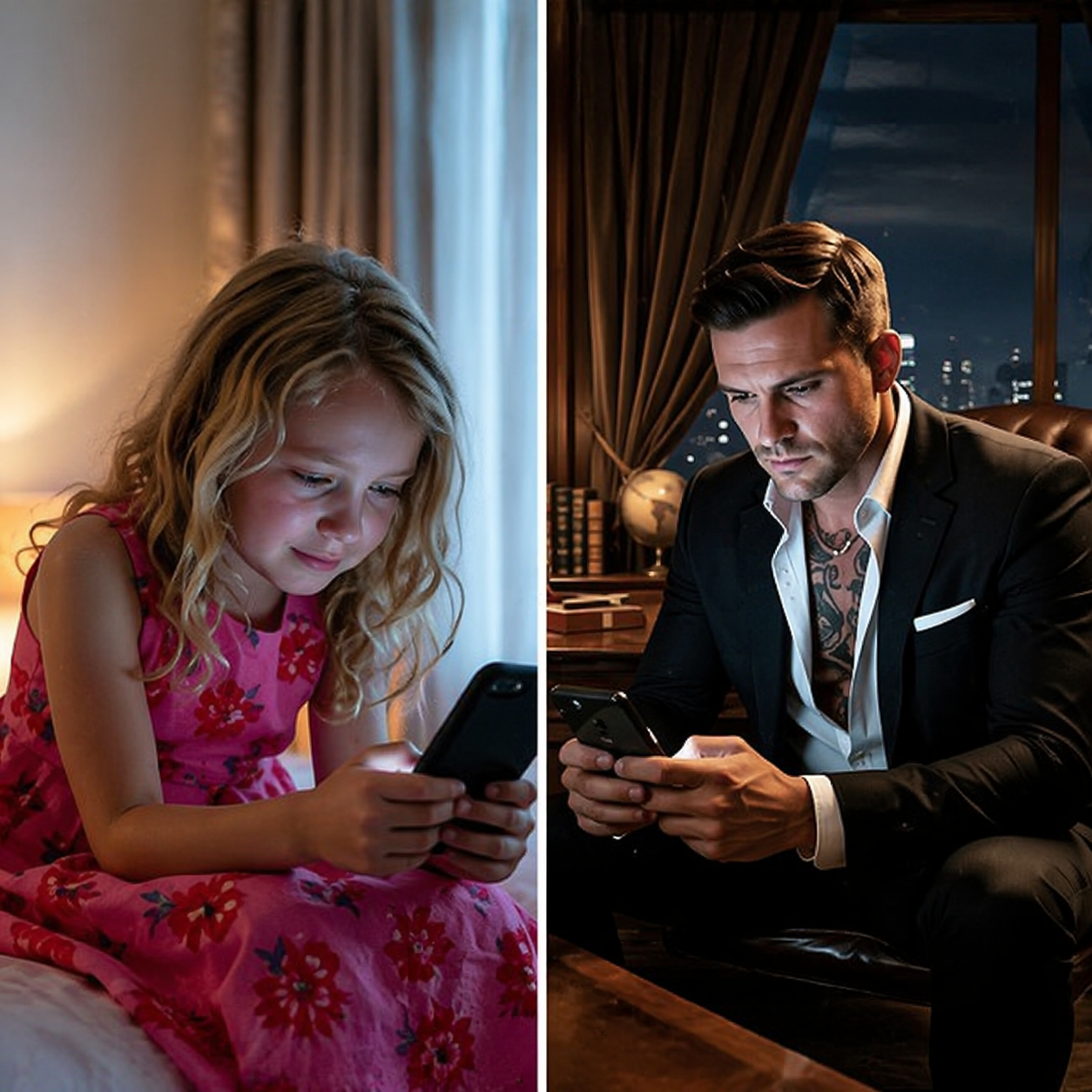 Little Girl Texted “He’s Beating My Mama” to a Wrong Number — the Mafia Boss Replied “I’m On My Way”