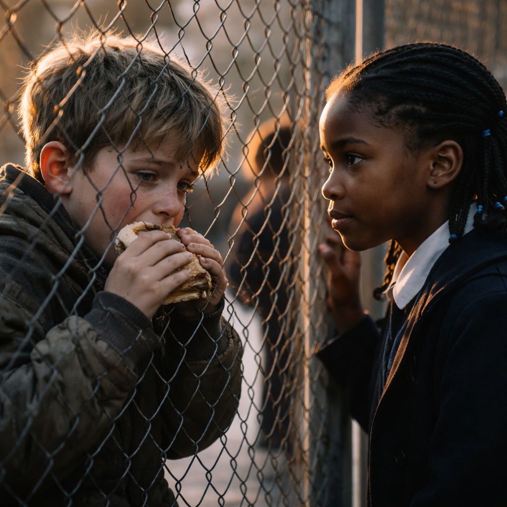 She Was 9, Black, and Hungry Herself — But Every Day for 6 Months She Pushed Her Only Sandwich Through a Fence to a Dying White Boy. He Made Her a Wild Promise. 22 Years Later, He Walked Into Her Meeting Room