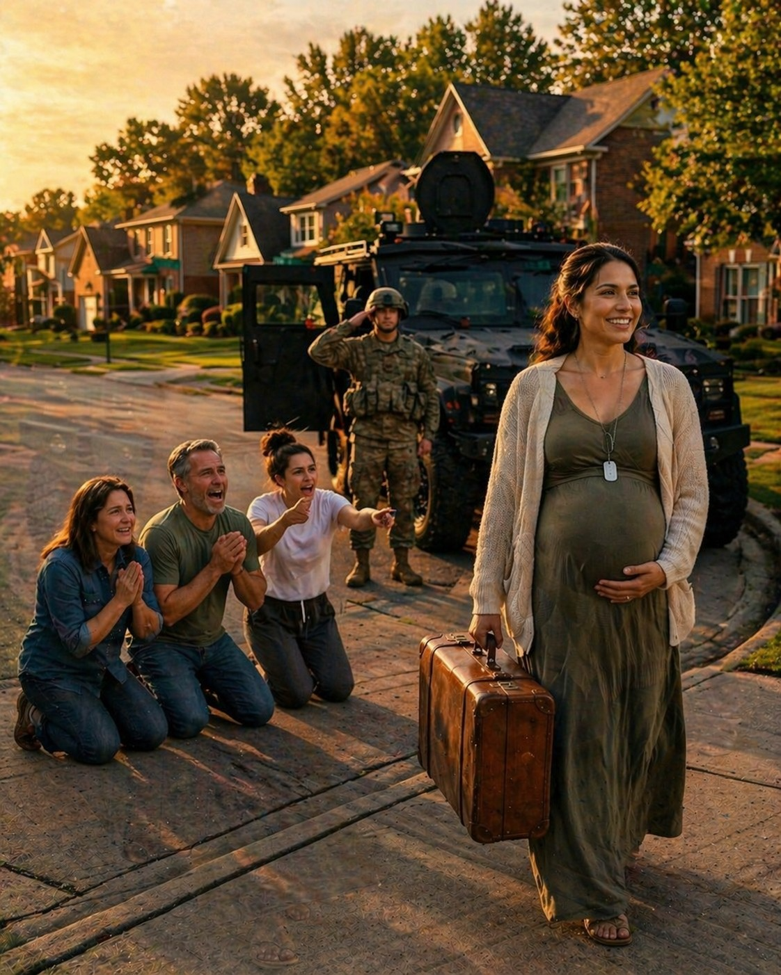 They Threw the Pregnant Widow Into the Garage, Then Military Trucks Arrived at Dawn And Changed Everything