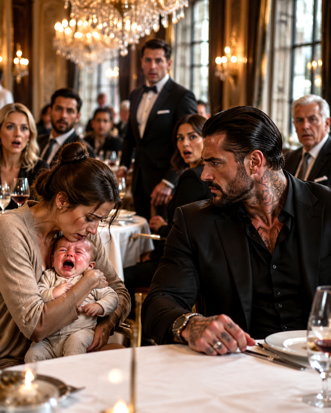 The Baby Wouldn’t Stop Crying in the Luxury Restaurant — Until Chicago’s Most Feared Man Heard One Sentence That Destroyed Him