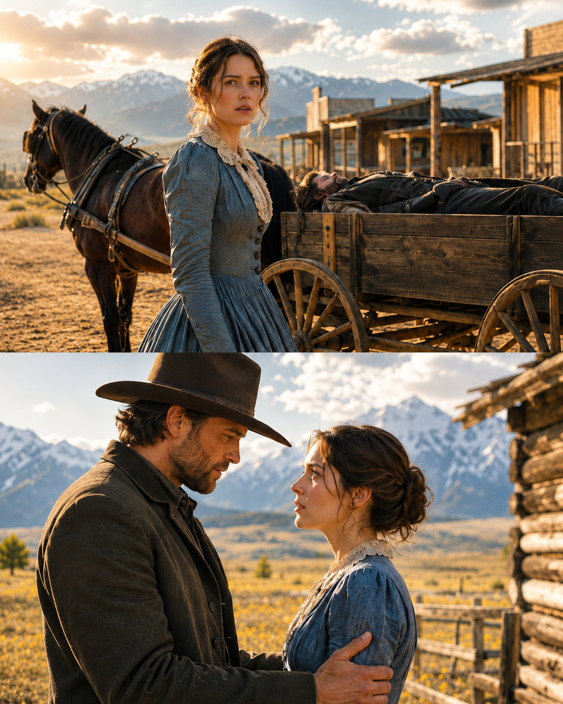 She arrived in Montana to marry a stranger — And found out he was already dead. The man who pulled her from the alley had nothing to offer but a cabin and silence.