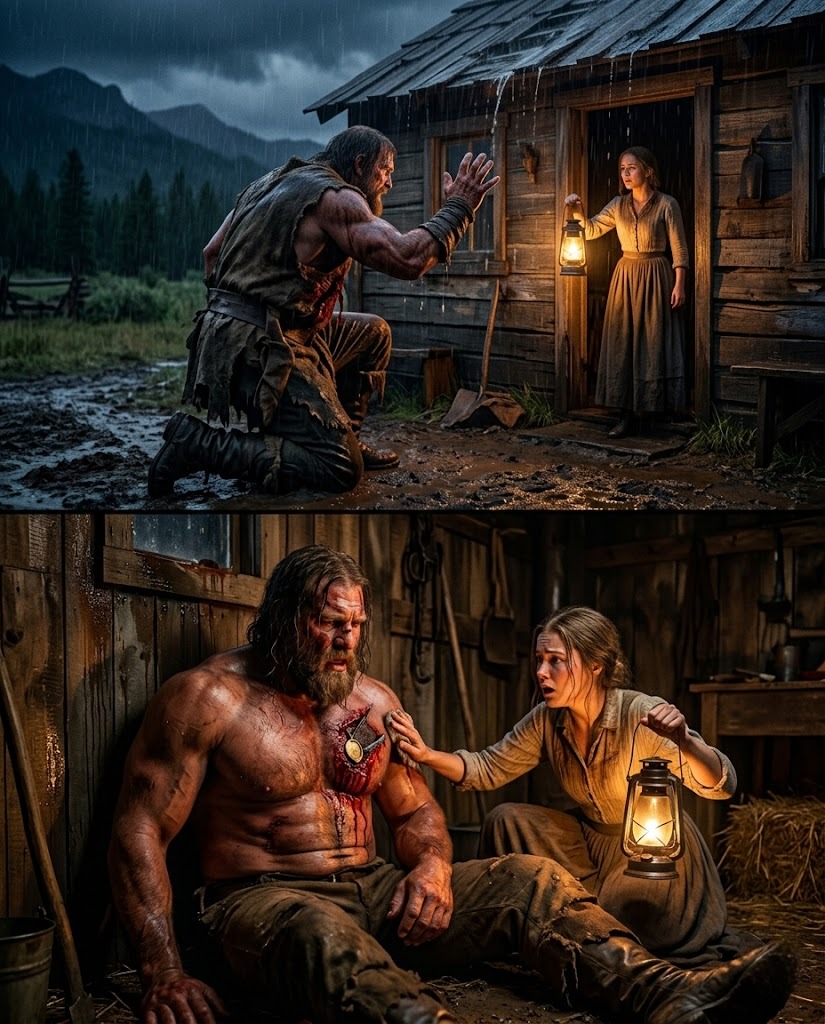 A mountain giant begged shelter in a leaking shack — Then his bloody wound exposed a buried crime
