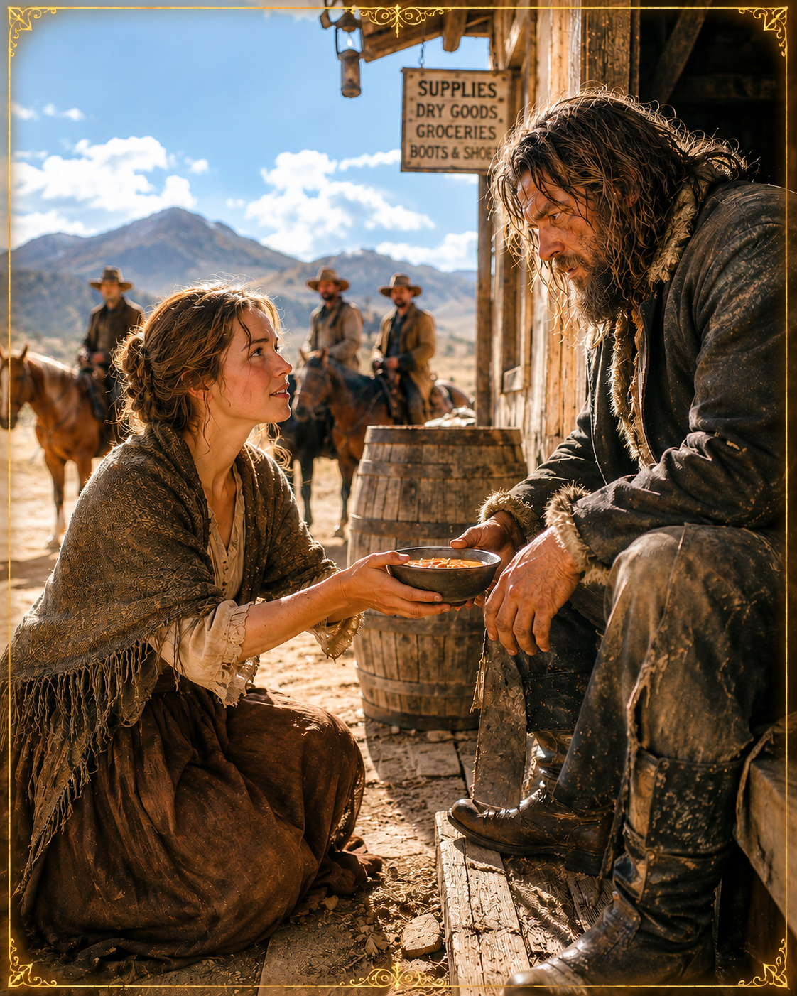 She surrendered her last bowl of stew to the “mountain monster” — And his promise transformed her life into a legend