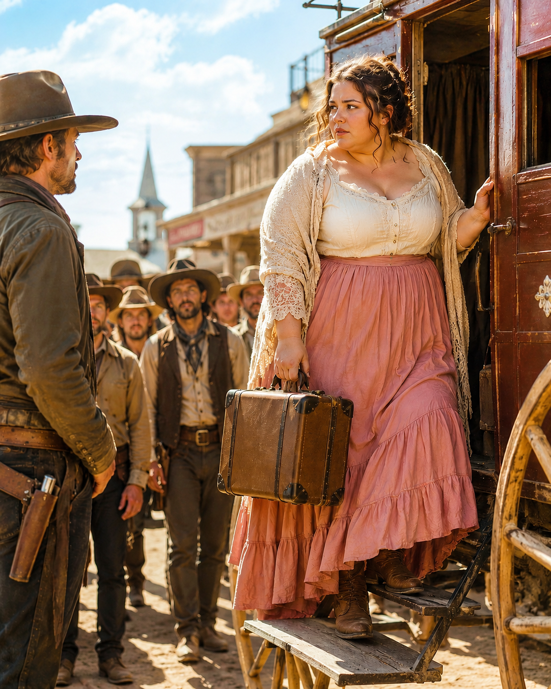 He ordered a mail-order wife — Then a young woman stepped off the stagecoach and the whole town turned against them both