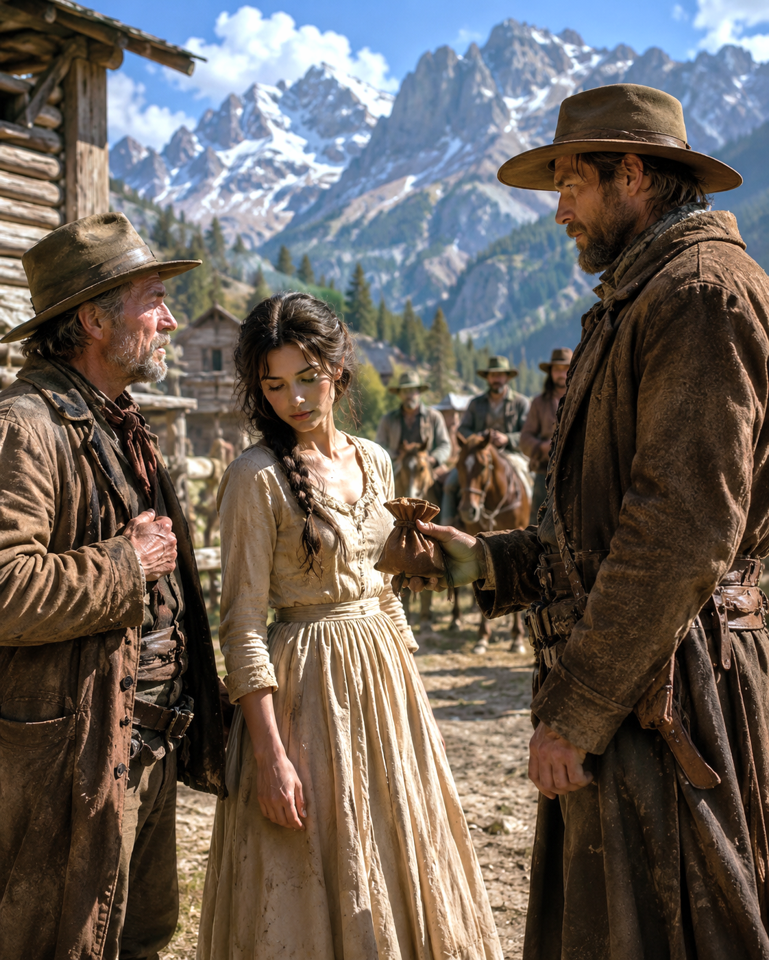 Her Father Sold Her to Pay His Debts—The Mountain Man Said “This Buys a Season, Not a Wife. In Spring She Chooses”