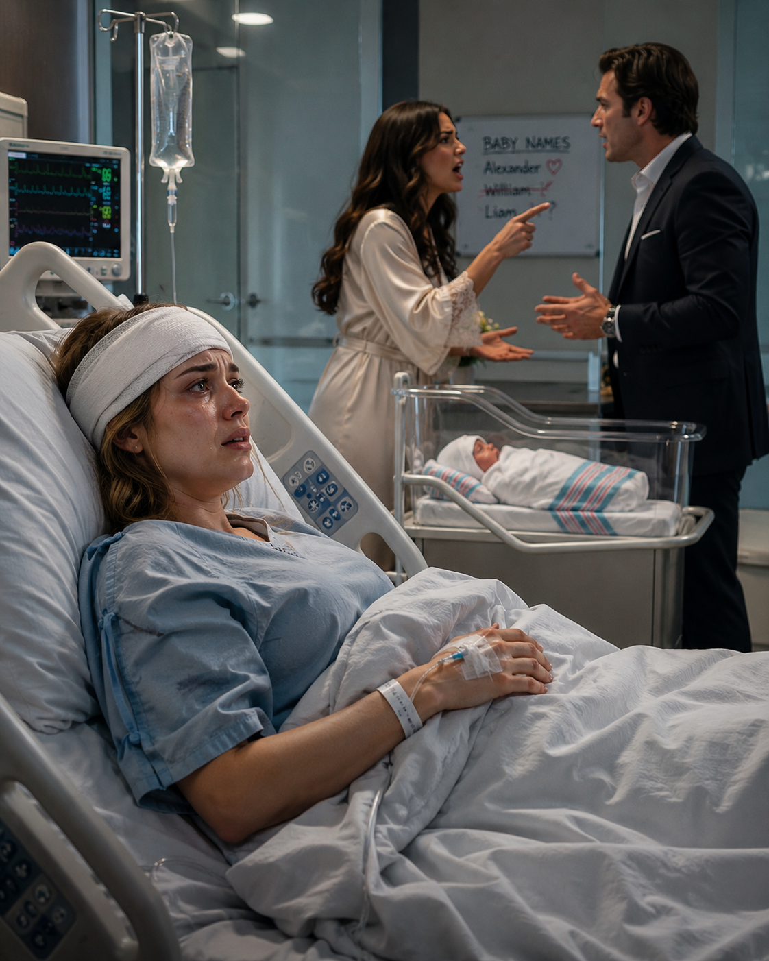 She Came Out of Surgery And Heard the Billionaire’s Mistress Tried to Name Her Baby — Then One Name Exposed the Secret That Nearly Stole Her Child