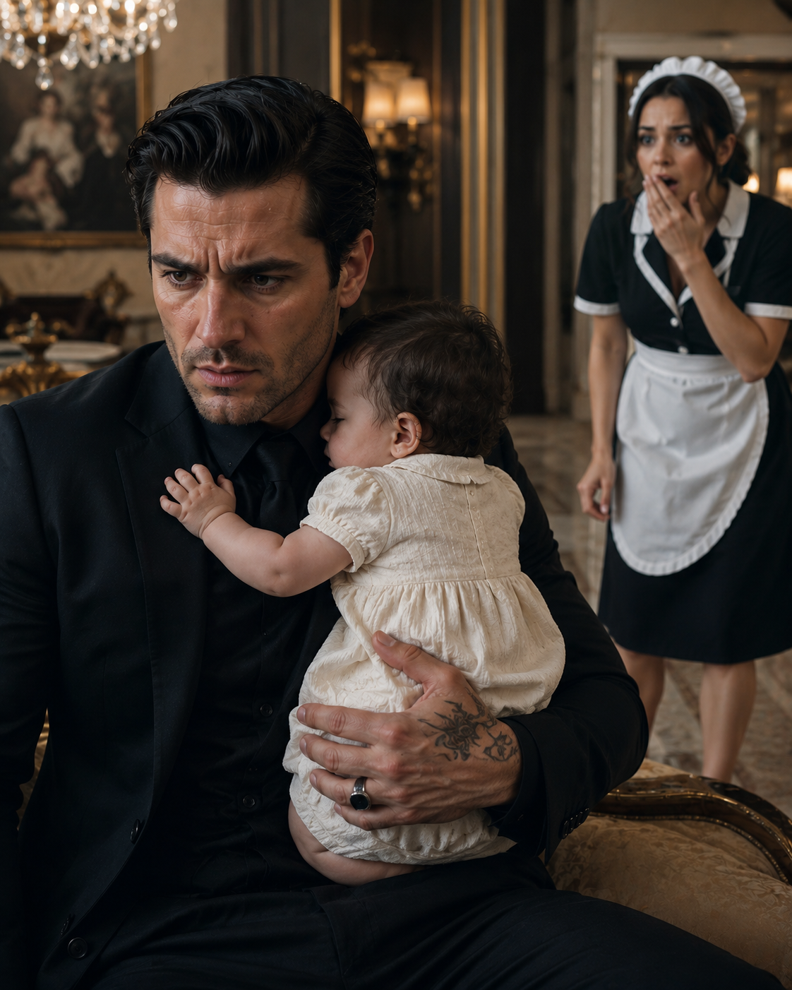 The Mafia Boss Went Still When The Maid’s Baby Clung To Him — Then The Blood Test Exposed A Secret That Could Burn Chicago To The Ground