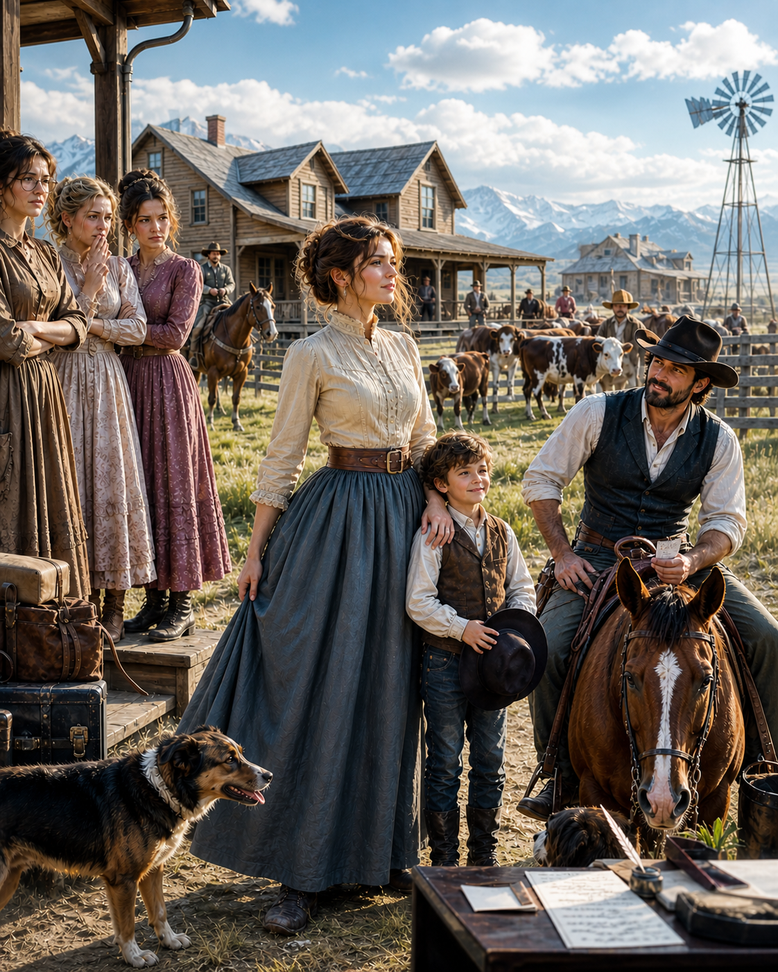 Her Sisters Sent Her West to Be Humiliated. She Arrived Plain and Uncertain. One Year Later She Was Running the Ranch, Raising His Son, and the Man Who Thought He Could Never Love Again Was Writing Letters to Her Sisters Telling Them They Were Fools.