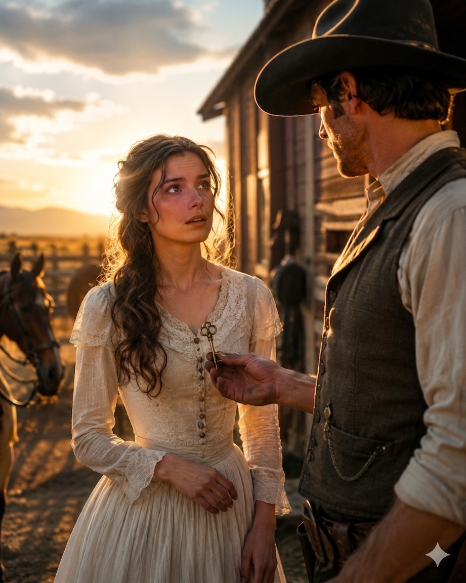 She Was Sold Into Marriage to a Rancher—Then He Handed Her a Key and Said “You’re Not a Prisoner Here”