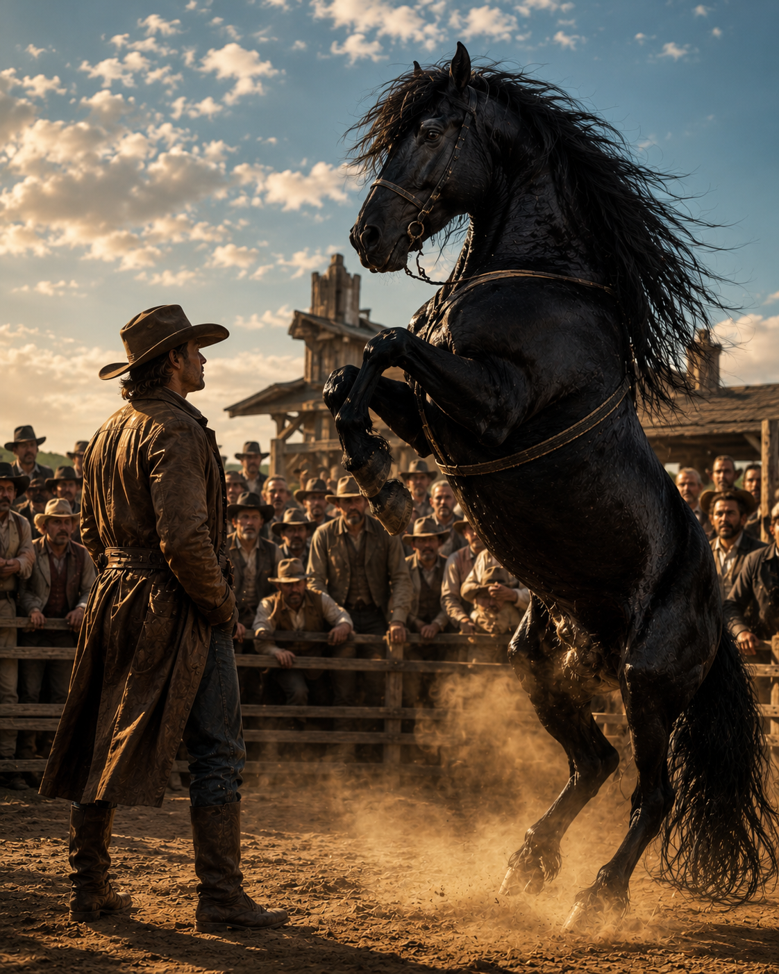 Twenty-Five Men Tried to Break the Black Stallion and Failed—Then the Lonely Cowboy Said “I’m Not Here to Prove Anything”