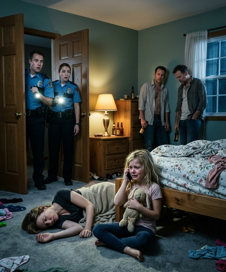 A Terrified Nine-Year-Old Girl Called 911 And Whispered: “My Dad And His Friend Are Drunk — They’re Hurting Mom Again.” What Police Found Inside Left Them Frozen