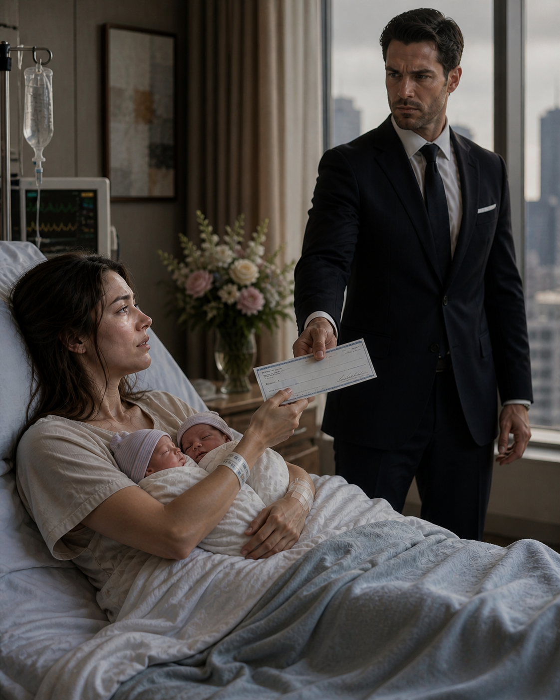 After I Gave Birth To Twins, My Wealthy Husband Handed Me A Check For Two Hundred Million Dollars As Divorce Money. I Took It Without Hesitation And Walked Away
