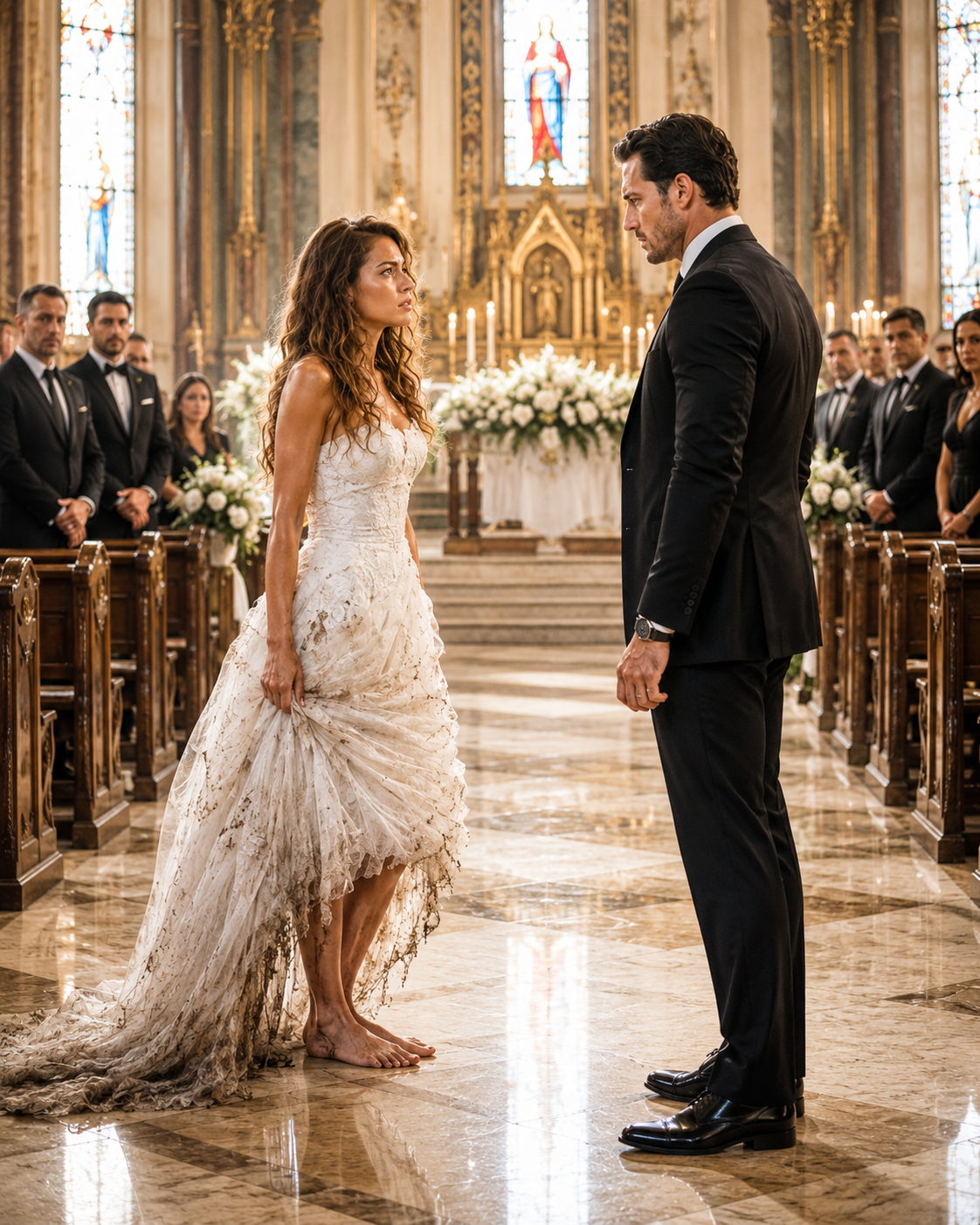She Ran From Her Own Wedding and Stumbled Into a Mafia Funeral — The Dangerous Boss Smirked and Said: “Perfect. I Needed a Wife!”