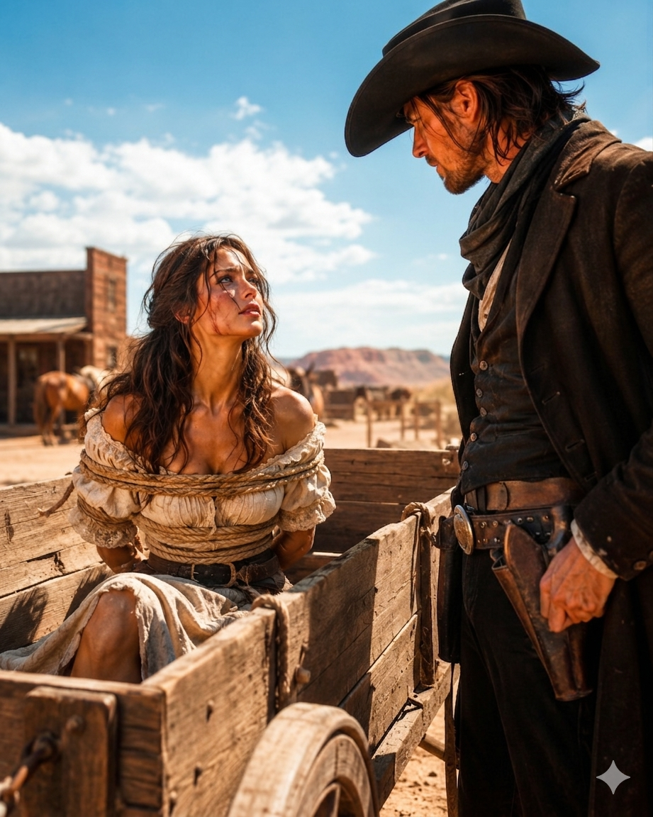 He Found Her Tied in a Wagon Saying “You Bought Me—Do Whatever You Want”—His Answer Changed Both Their Lives Forever