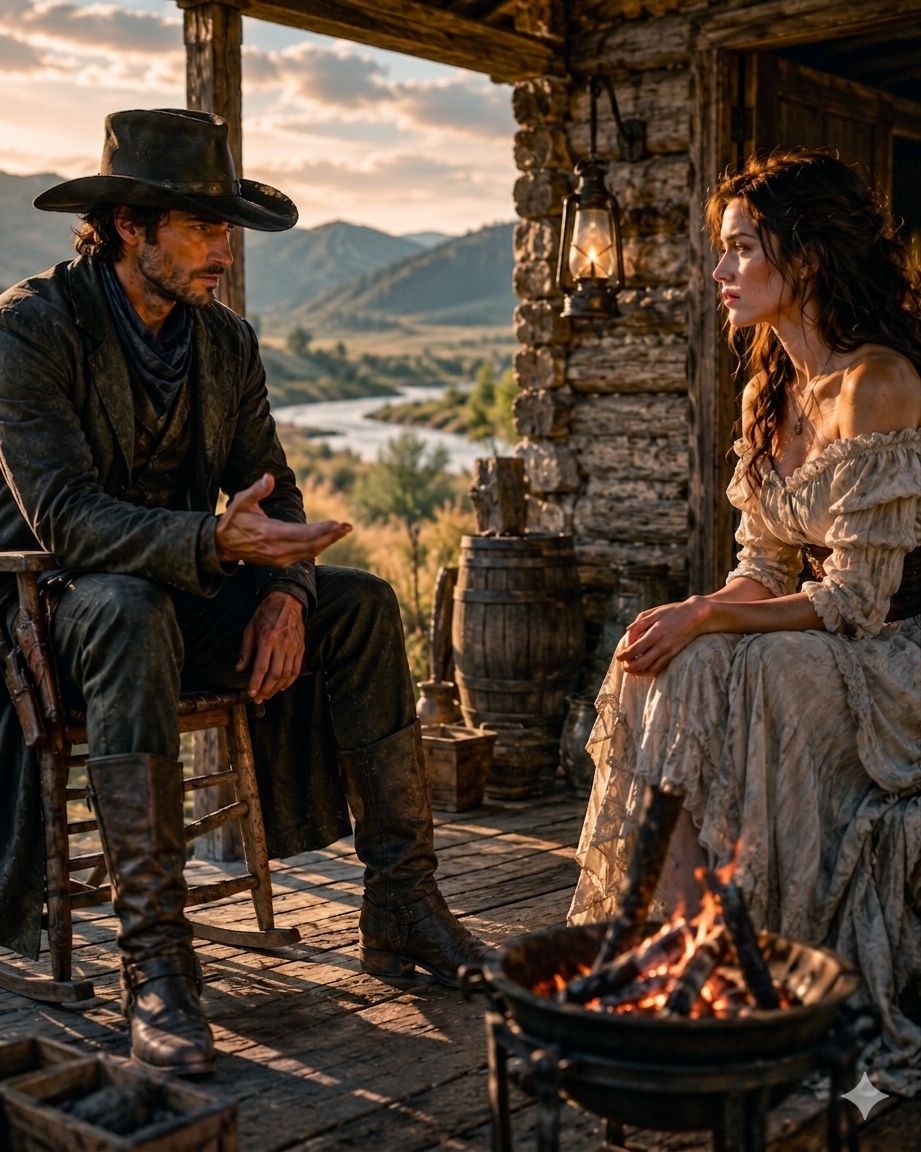 “I Can Offer You a Cabin That Leaks When the Thaw Comes”—He Said—”My Fire Every Night You Choose to Sit Beside It”—”And Your Heart?”