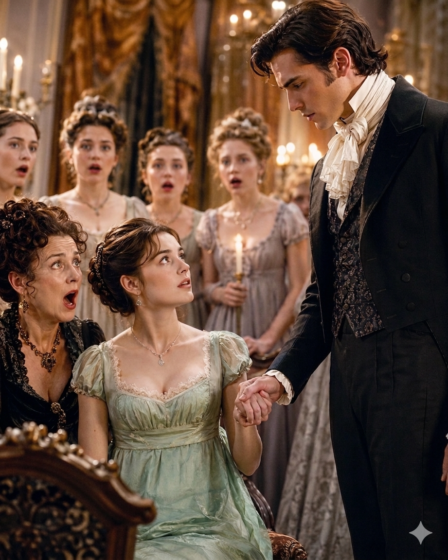 Every Girl in the Room Had Prepared for the Duke—Except the One He Could Not Stop Watching—She Was Arranging Flowers in the Corner
