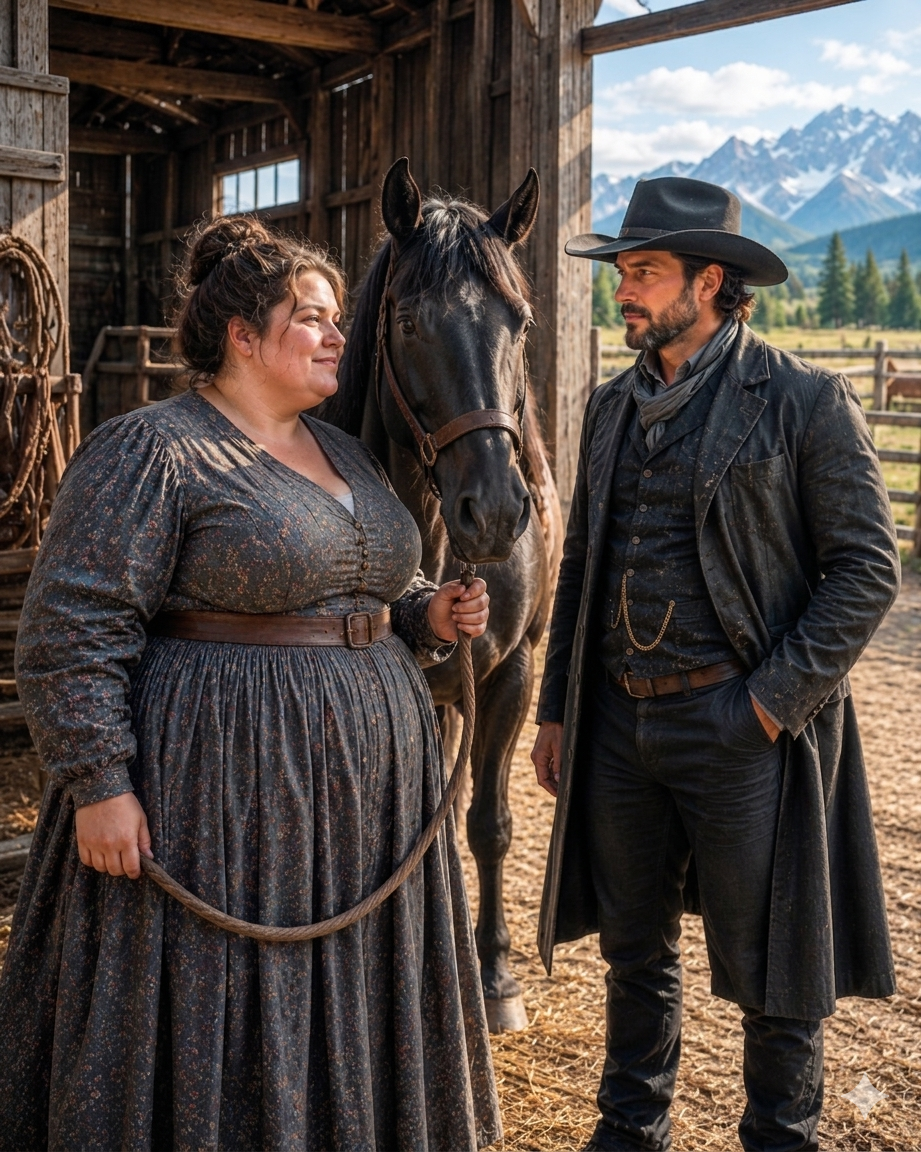 They Sent the Obese Girl to His Barn to Tame His Horse as a Joke—But the Cowboy Kept Her Instead