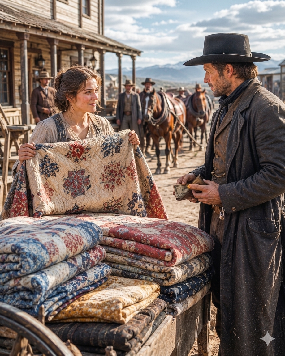 She Drove Up Selling Quilts—He Bought All Seven Without Haggling—Then Asked Her Not to Leave
