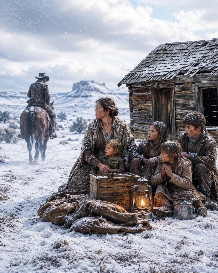 Christmas Day Three Days Into a Blizzard—Her Children Were Starving—He Dropped Supplies Without a Word and Left