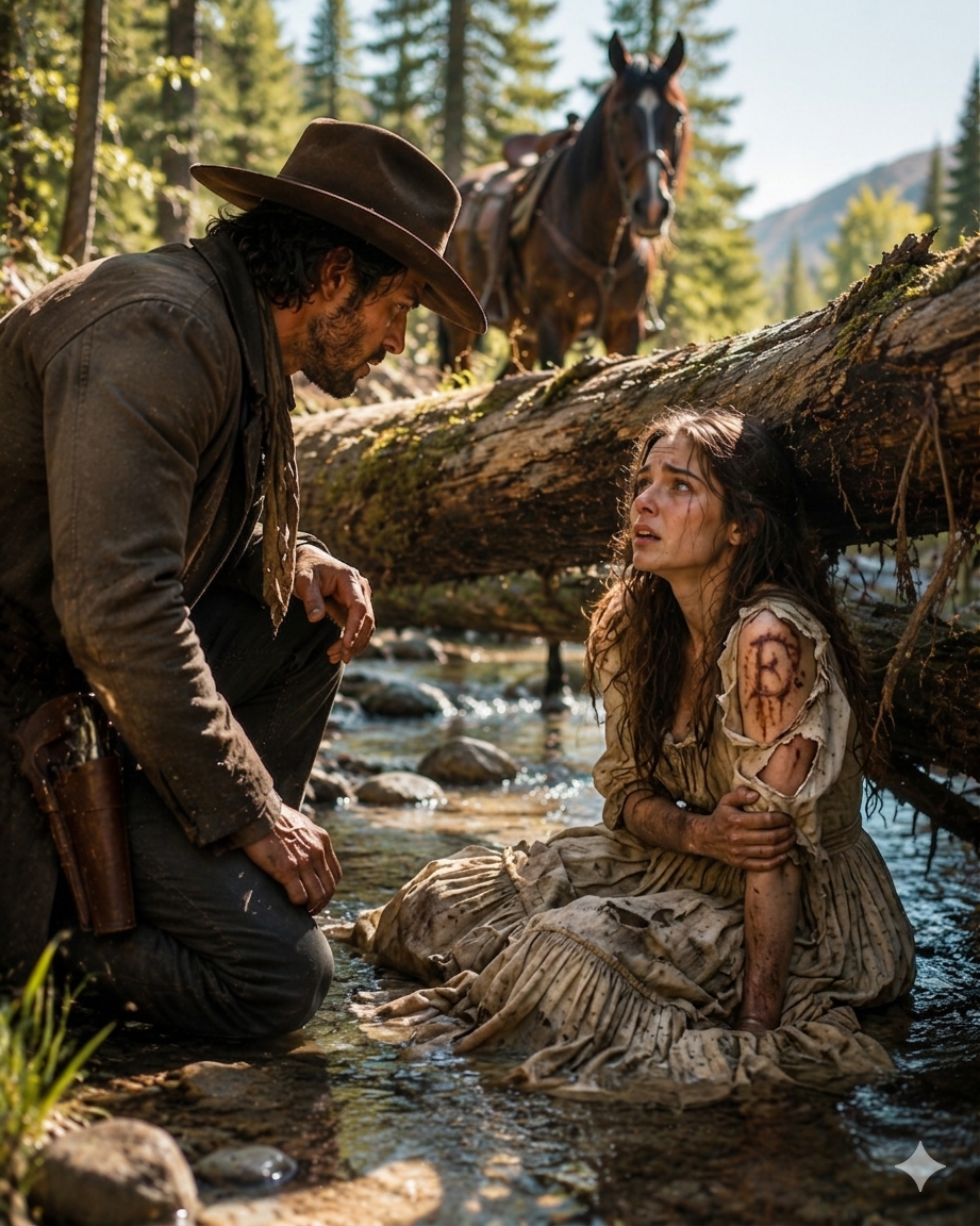 He Came to the Creek for Quiet and Found a Girl Under a Fallen Tree—She Said “Kill Me Before They Get Here”—Then He Saw What Was Burned Into Her Skin