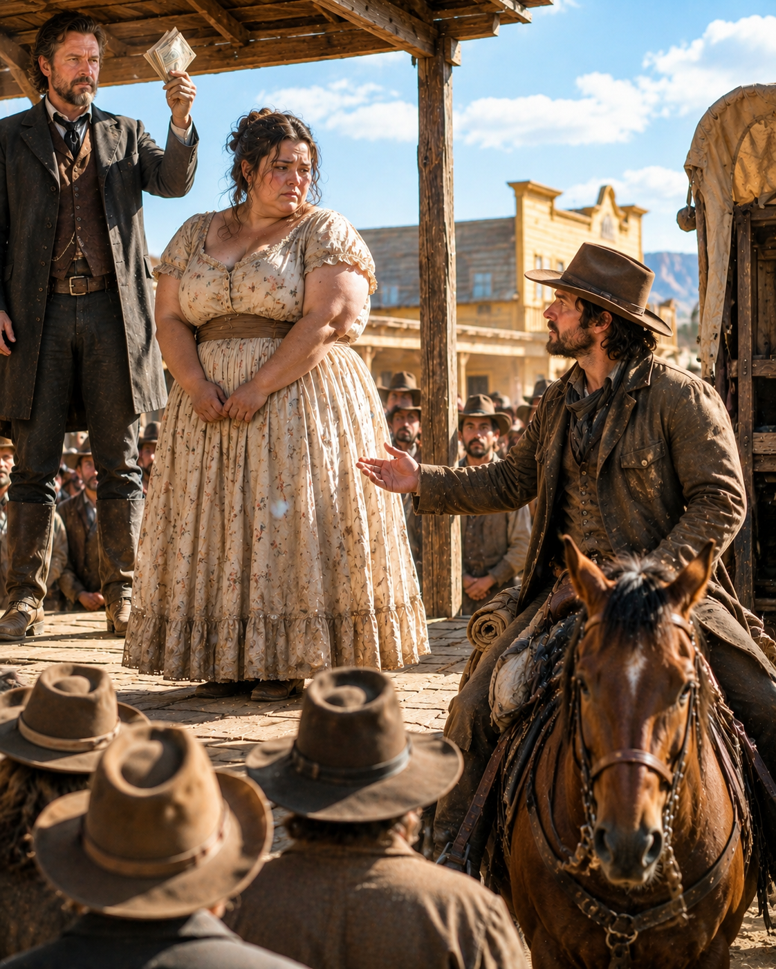Her Brother Sold Her at Auction for $600—But the Man Who Bought Her Said “You’re Not Property” Before the Wagon Left Town