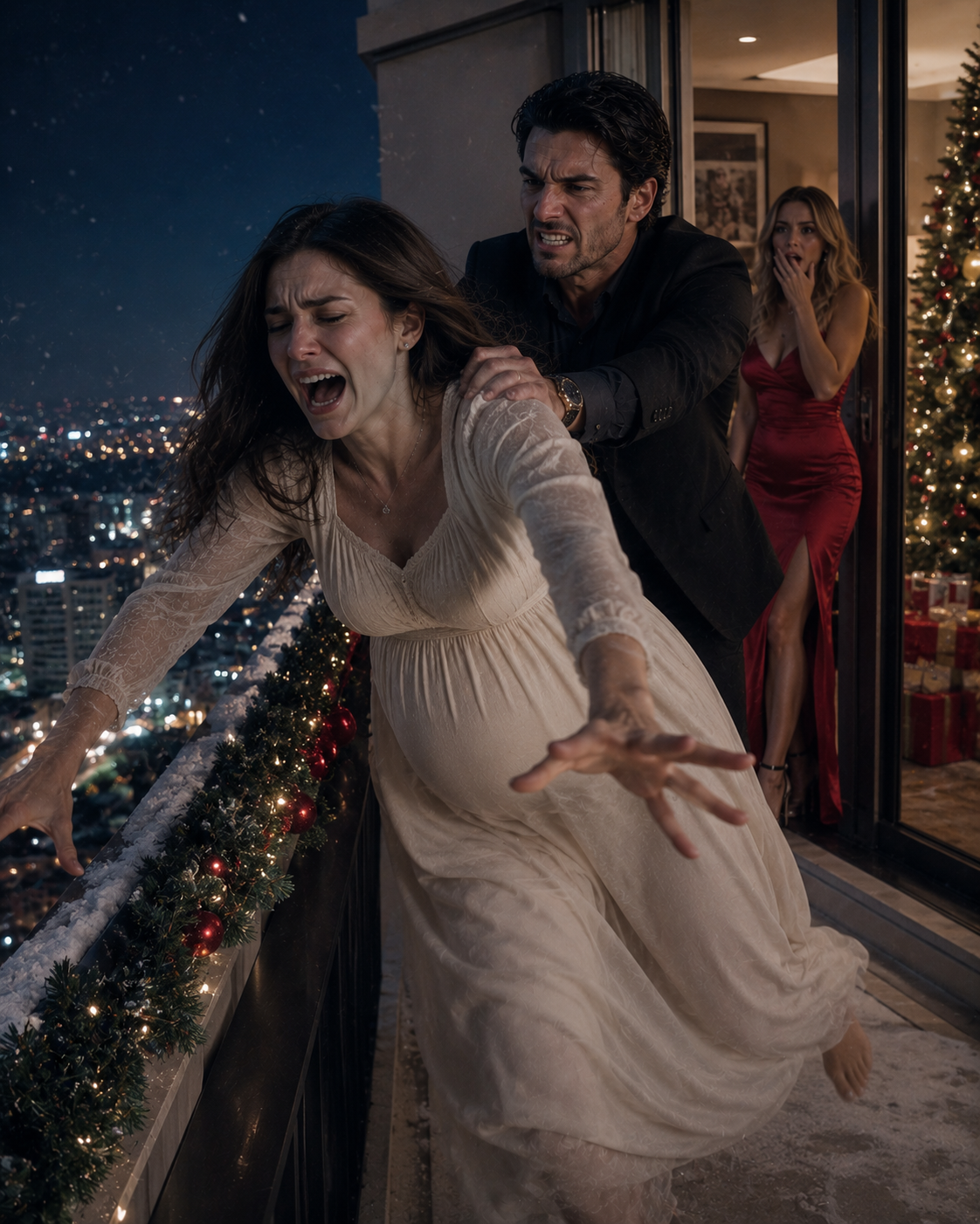 He Threw His Pregnant Wife From the Balcony on Christmas — But And Crashed Onto the Car of the One Man He Feared Most