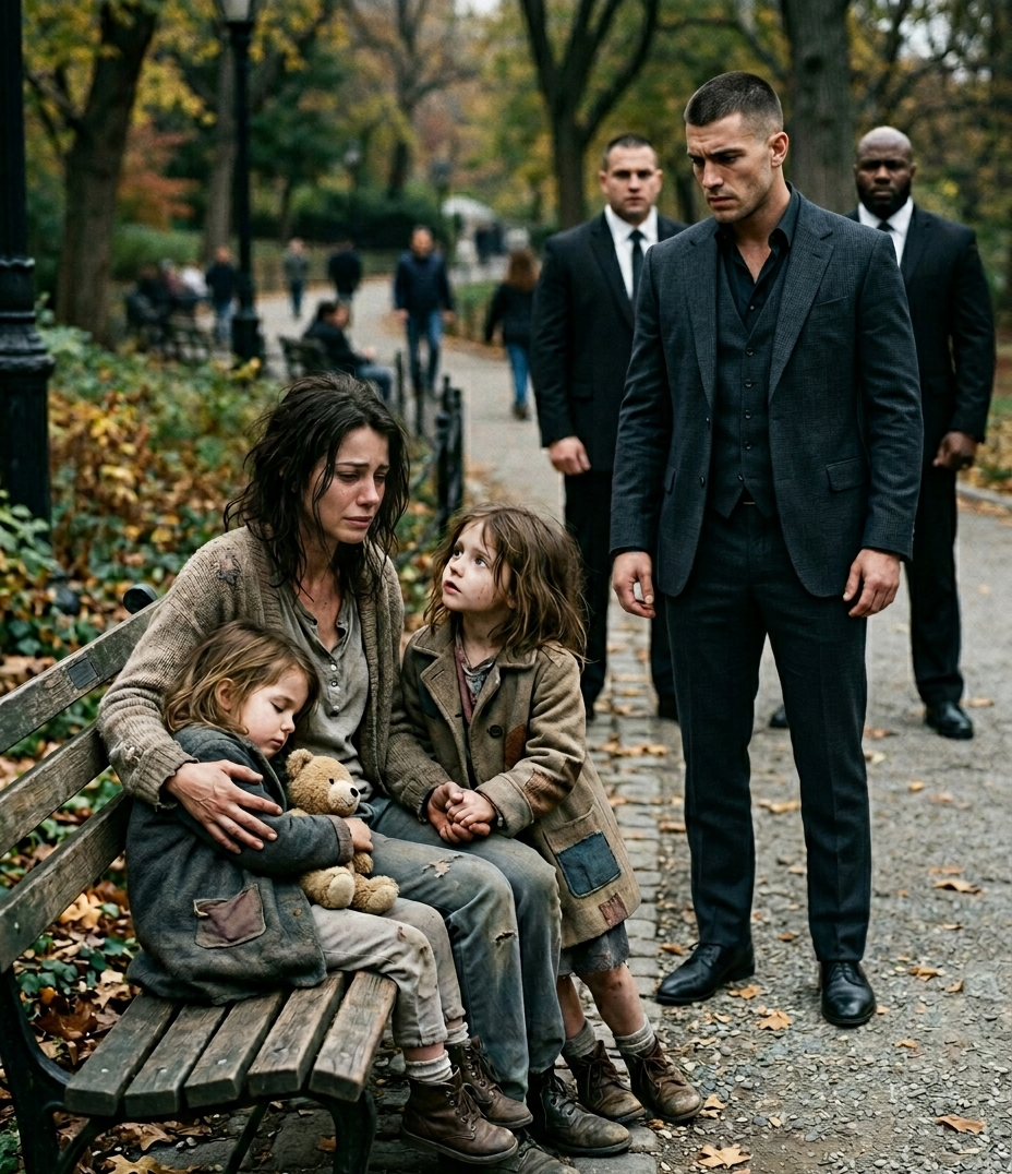 “Mommy… If We Eat Today, Will We Starve Tomorrow?” — The Little Girl’s Question Stopped the Most Feared Man in the Park Cold And He Couldn’t Ignore