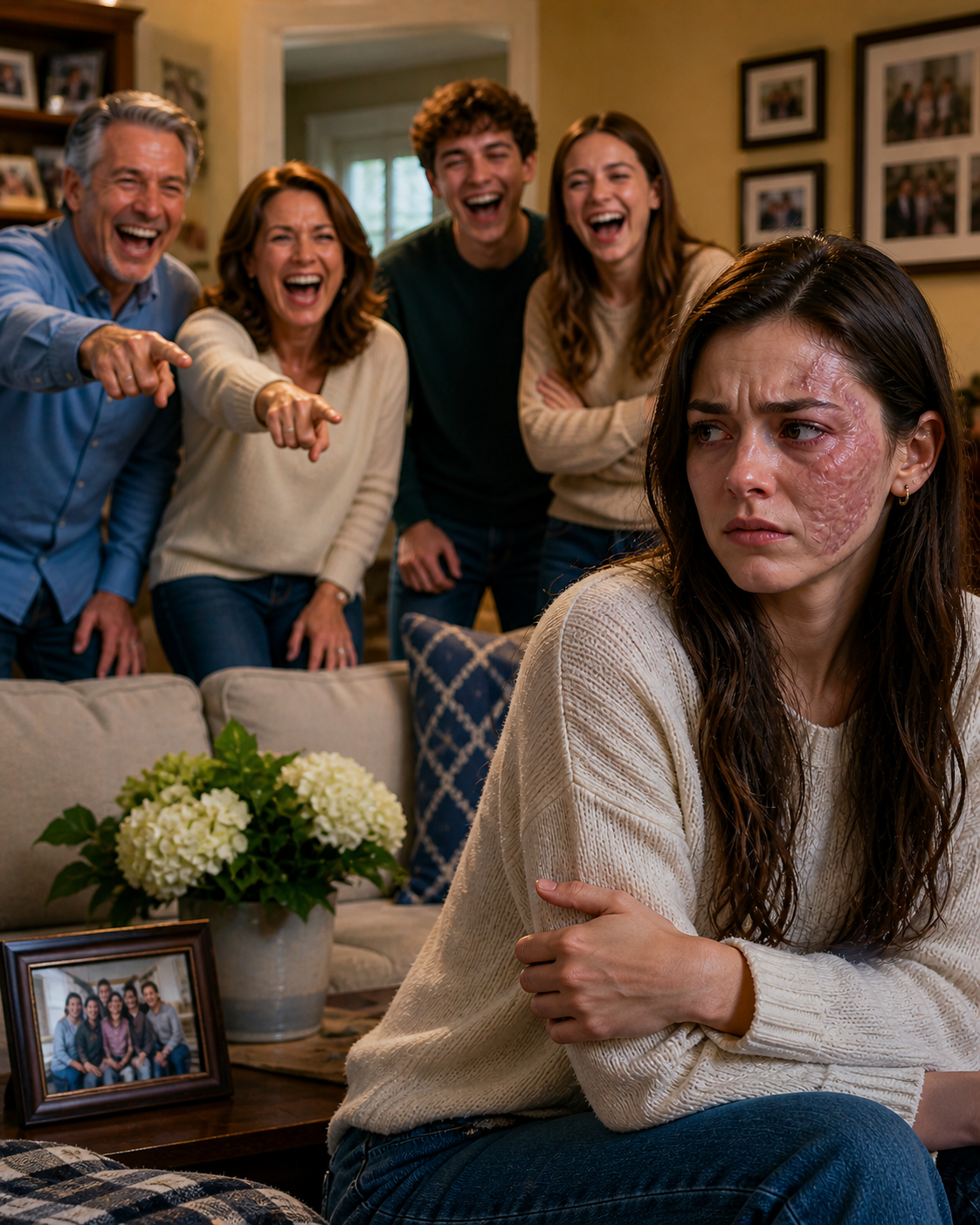 My Family Laughed At My Scar And Erased Me From Every Photo — Then Froze When I Mentioned The Grant Board I Sit On