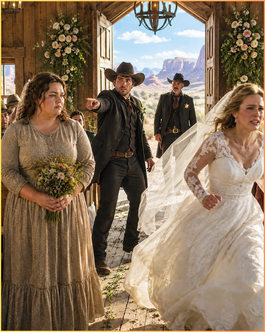 The Sheriff Walked In and Said “Your Bride Ran Away”—But the Groom Looked Past Her Sister and Said “She’s the One I Want”