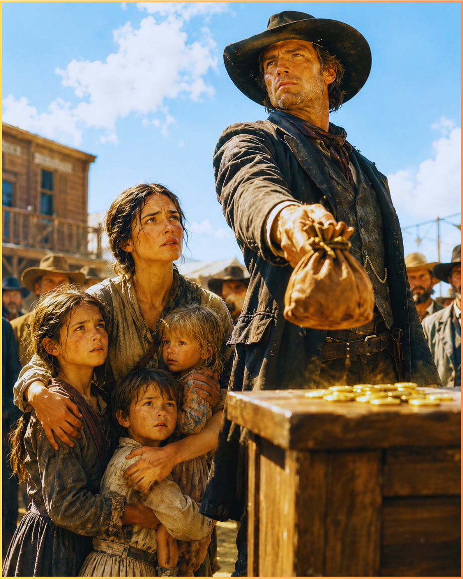 He Threw a Pouch of Gold on the Auction Block and Said “I’ll Take Her and Every One of Her Children”—But He Had Never Met Them Before That Morning