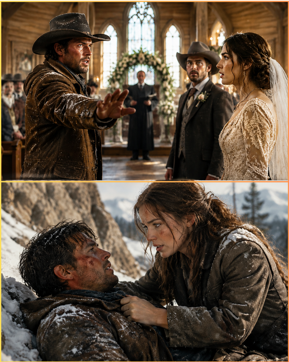 He Walked Into the Church and Said “Stop the Wedding”—But the Woman at the Altar Was the One Who Had Pulled Him From a Frozen Ravine One Month Before