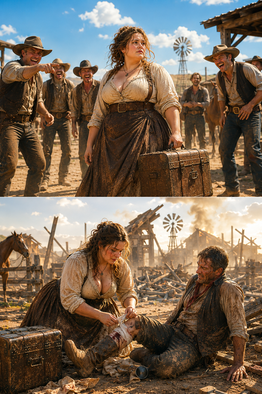 She Arrived With a Worn Trunk and a Past She Wouldn’t Speak Of—But When the Ranch Was Dying She Became the Only Thing Standing Between Survival and Total Collapse