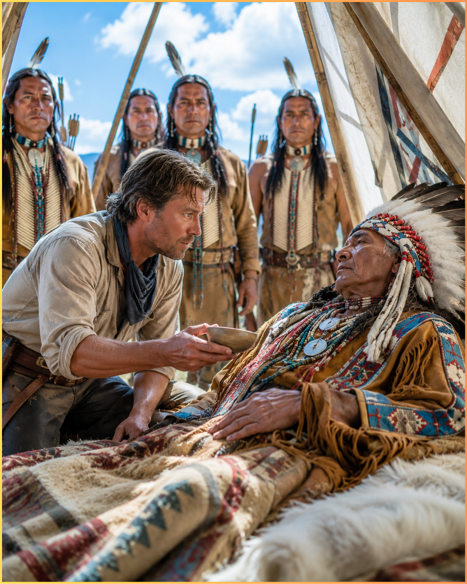 The Comanche Chief Was Dying and No One Knew Why—Until the White Captive Recognized the Taste of Poison and Walked Into His Tent
