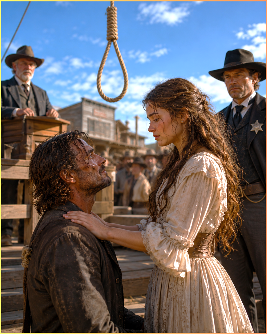 A Judge Ordered the Sheriff to Marry the Outlaw’s Daughter—The Outlaw Whispered Before His Hanging: “She’s the Best Thing I Ever Did”