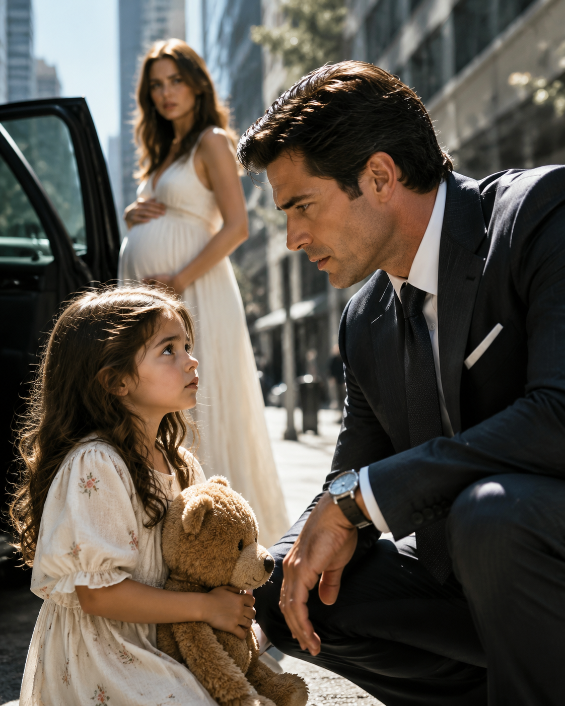 A billionaire gave his pregnant lover until noon to disappear—but he never expected to meet his daughter by accident.