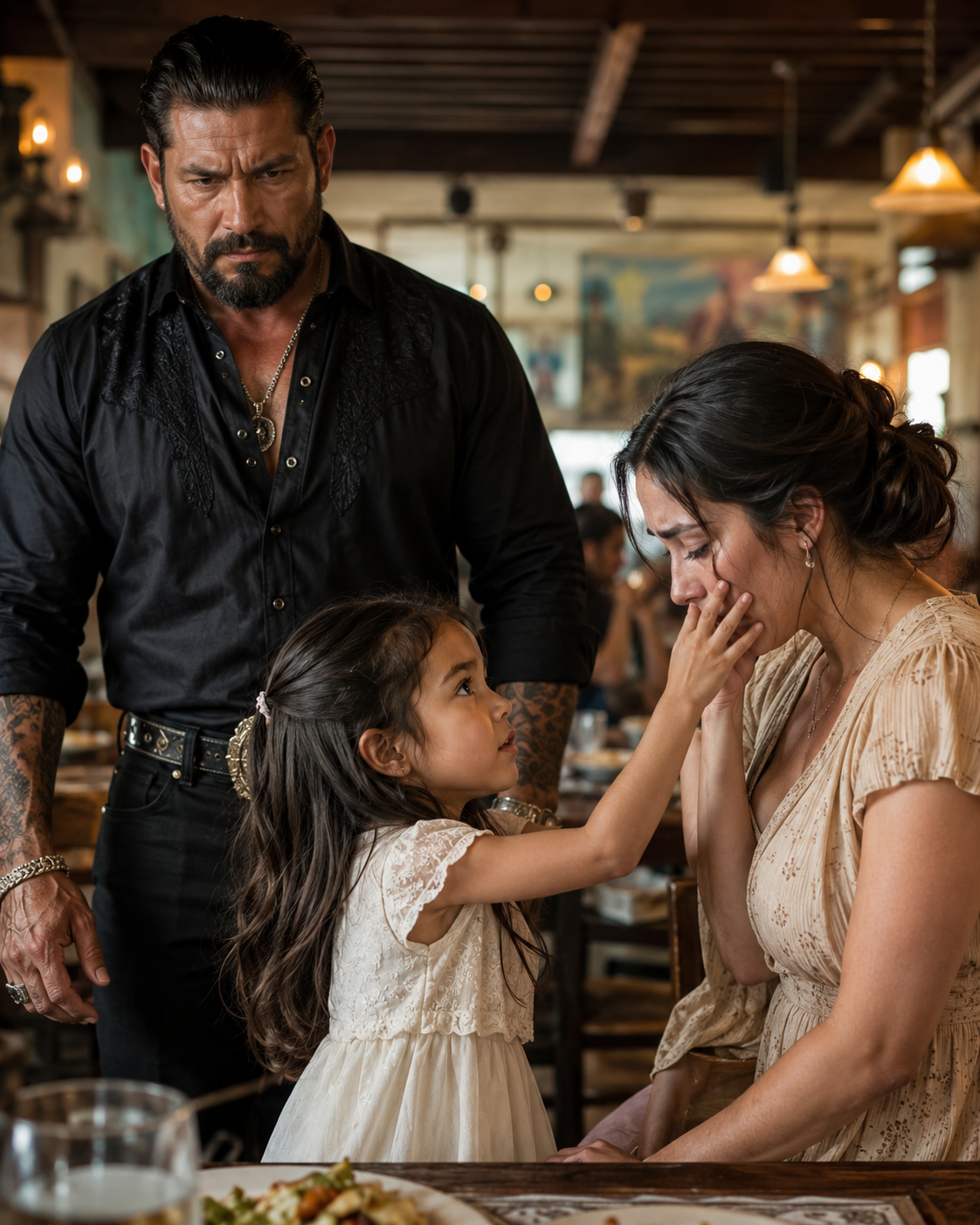 The Most Feared Man in South Texas Locked Down the Restaurant After His Silent Daughter Called Me “Mommy”… Then I Remembered the Night They Told Me My Baby Had Died