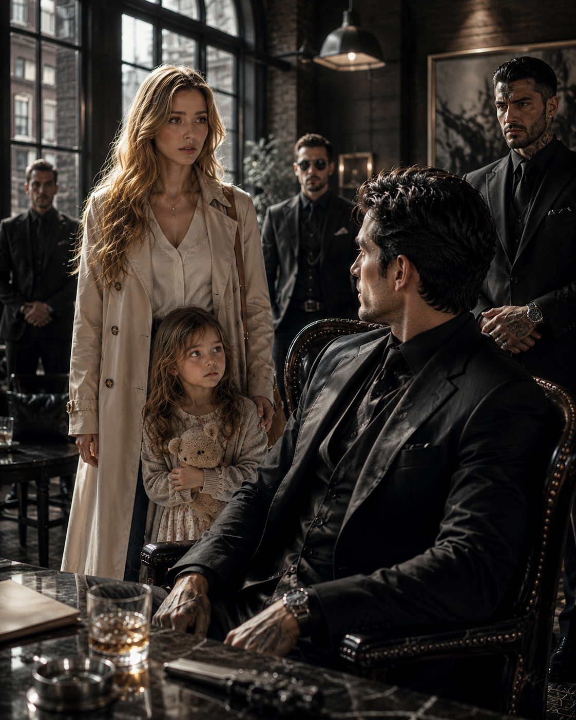 A single mother walked into a café with her four-year-old daughter — but she never expected the feared mafia heir she vanished from four years ago to recognize his child instantly.