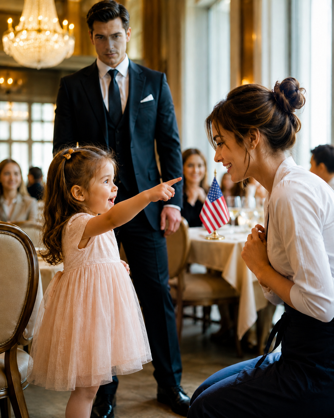 The Billionaire’s Silent Daughter Saw a Waitress Across the Room — Then Screamed “Mommy” in Front of Everyone