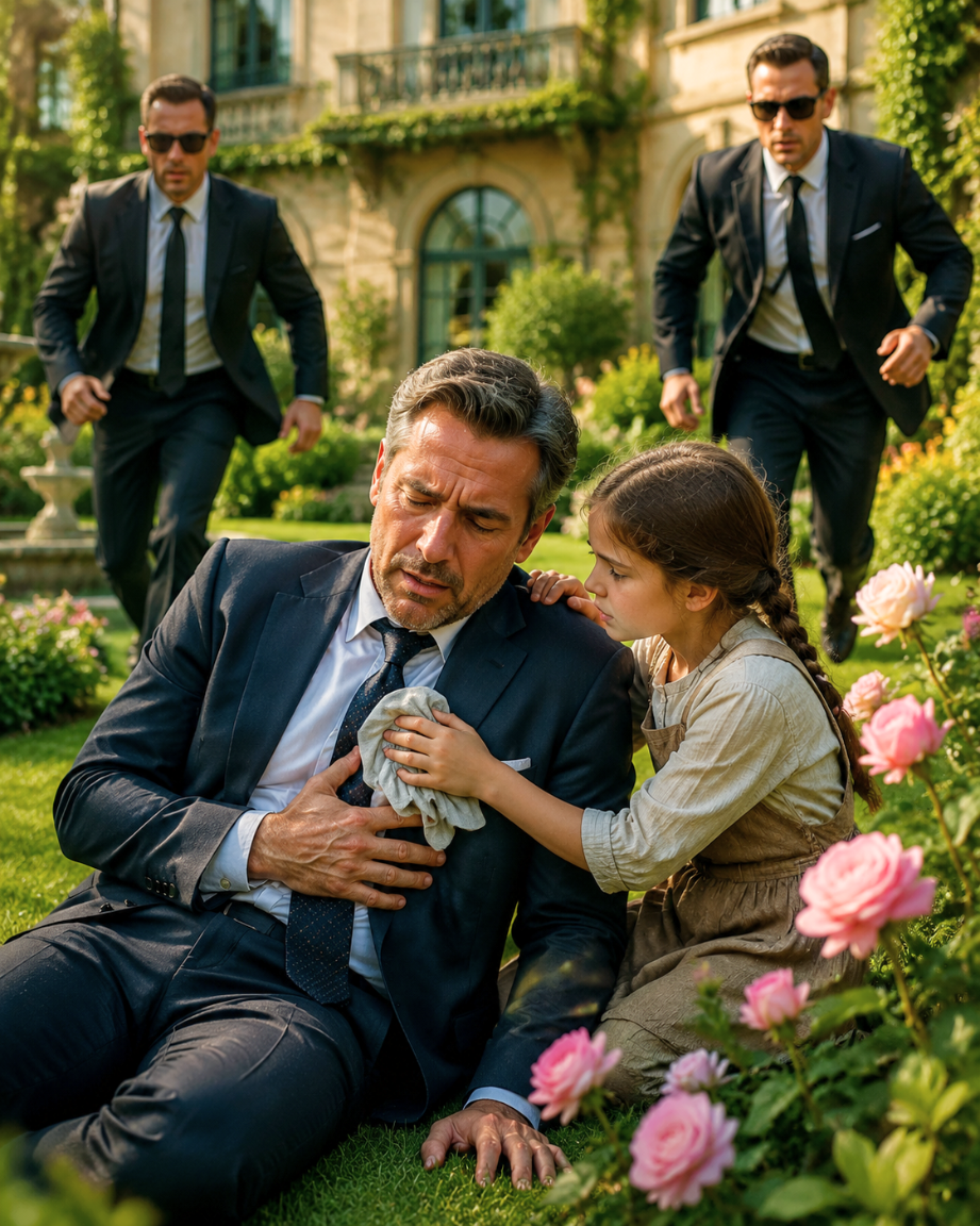 The billionaire’s life was saved by the gardener’s daughter — a child who noticed what no bodyguard ever would.