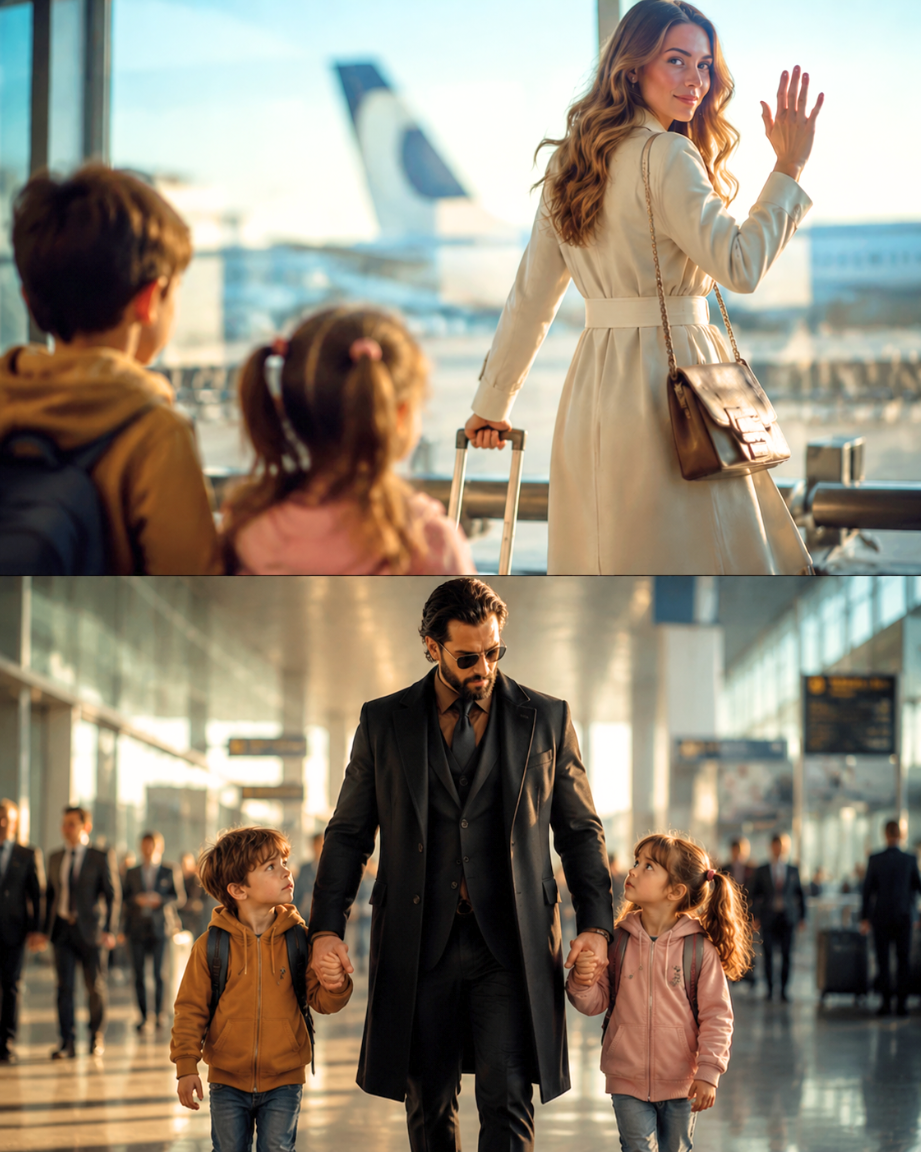 “Relax, they’re not mine,” she said — then boarded a one-way flight and left two five-year-olds on an airport bench.