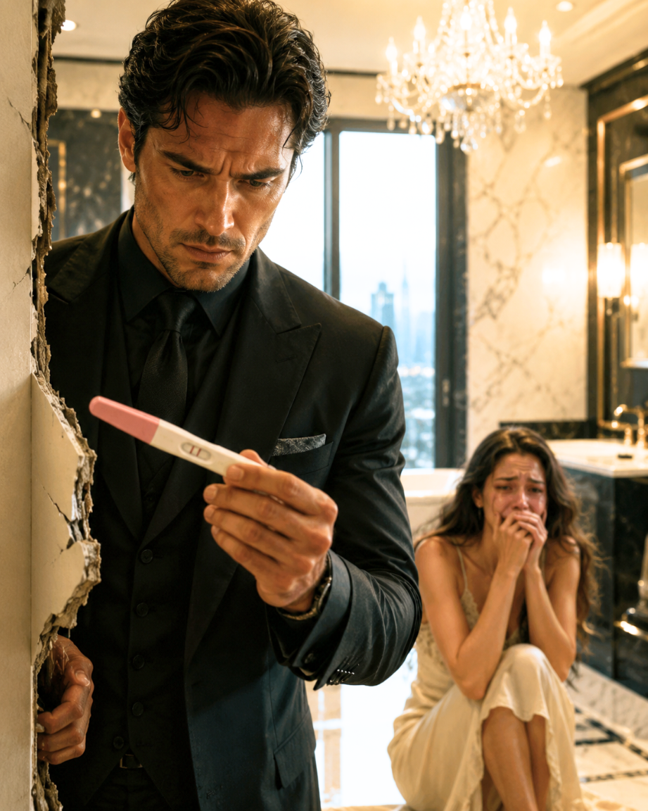 Three years after he threw his wife away, the tycoon found the pregnancy test she hid behind the bathroom wall — and one phone call proved the betrayal had never been hers.