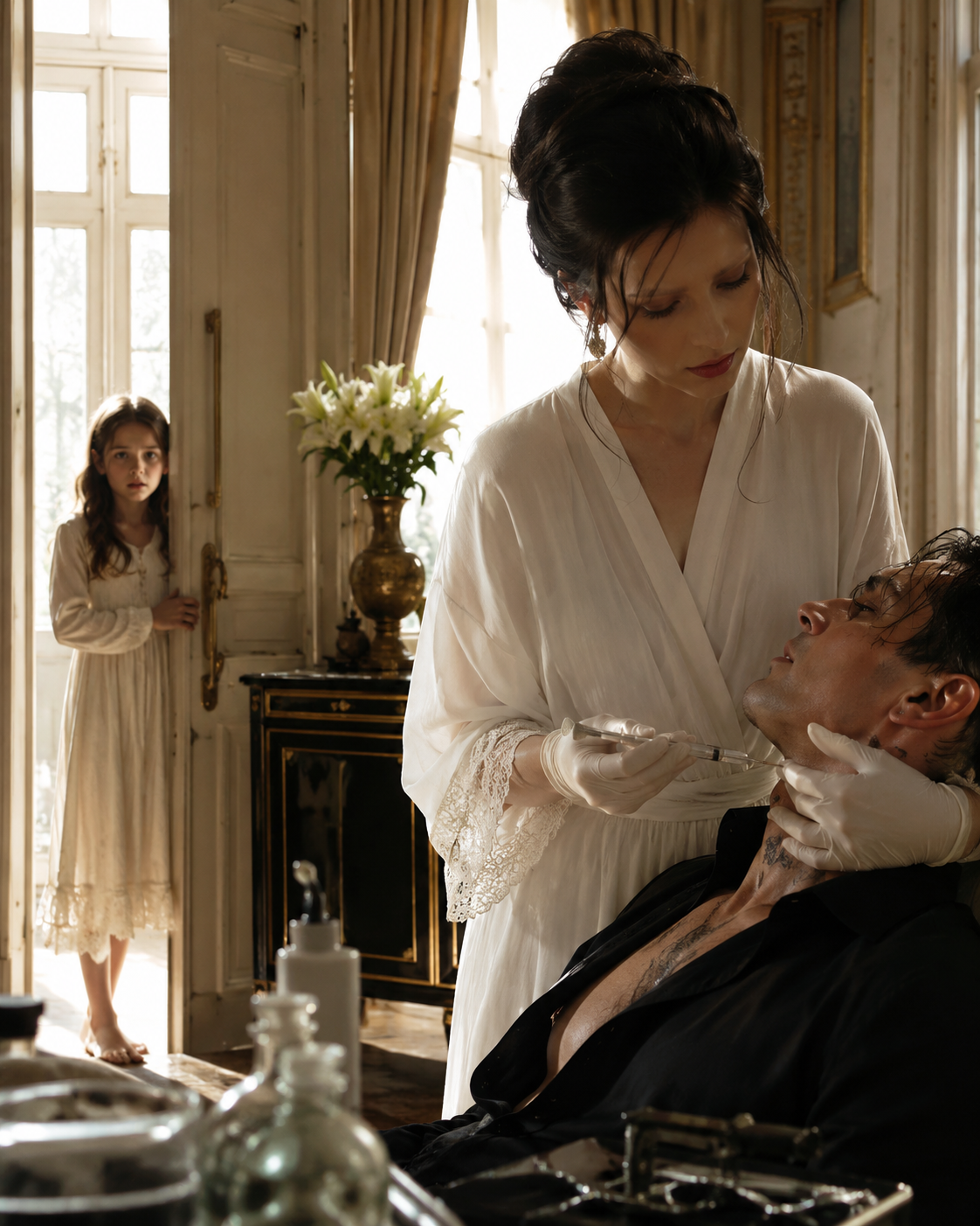The nine-year-old girl wasn’t supposed to be in the house. She wasn’t supposed to see what the woman in the white robe did with the needle. And she wasn’t supposed to say what she said to him the next morning.
