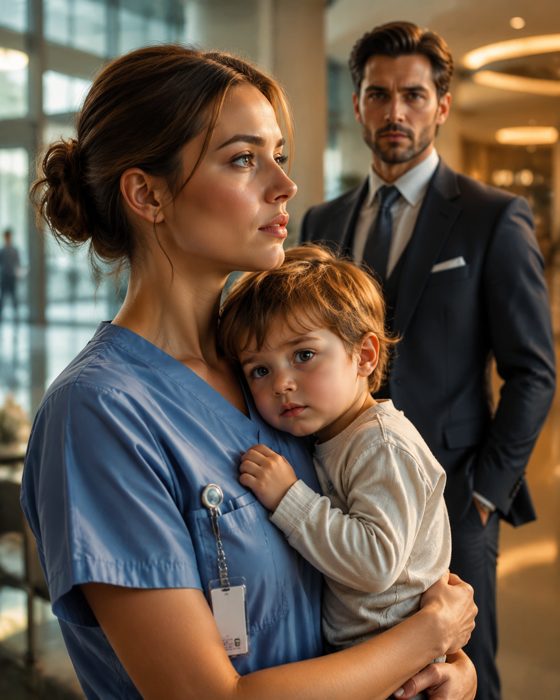 A nurse raised her toddler after being abandoned — Then the billionaire father spotted a secret in her eyes