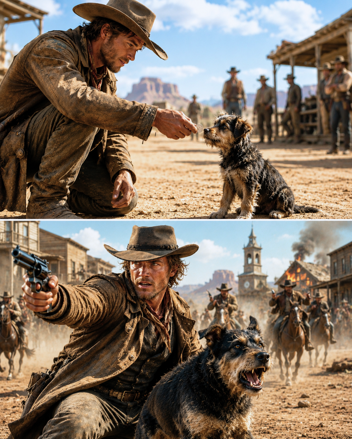 A Cowboy Paid 25 Cents for a Puppy Nobody Wanted—3 Months Later That Dog Helped Him Defeat an Outlaw Gang and Save an Entire Town