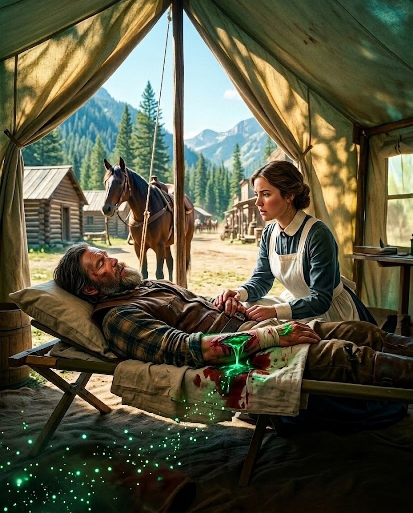 “Don’t Leave Me,” the Mountain Man Whispered—When the Nurse Opened His Wounds She Found the Secret Poisoning an Entire Village