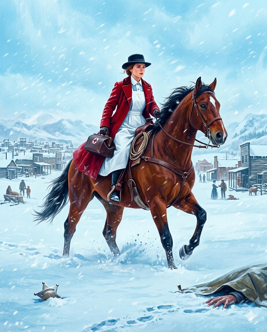 “Please Don’t Leave Me,” the Cowboy Whispered—The Nurse Rode Through a Blizzard Alone to Save Him and Uncovered a Murder the Sheriff Was Hiding