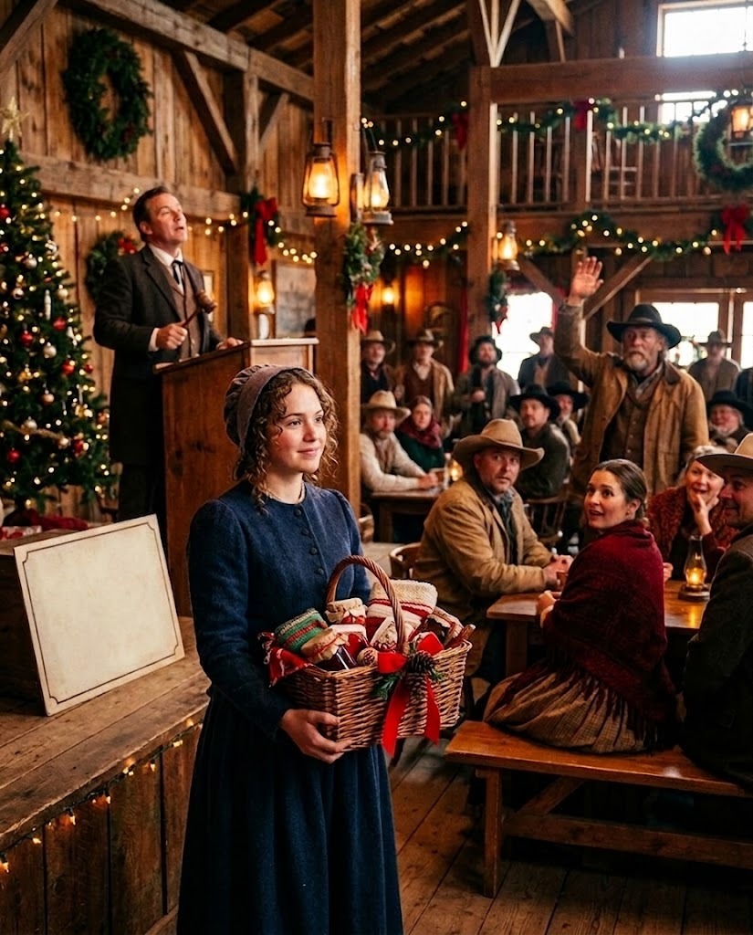 No One Bid on Her Christmas Basket—Then a Voice From the Back Said “Thirty Dollars” and Everything Changed