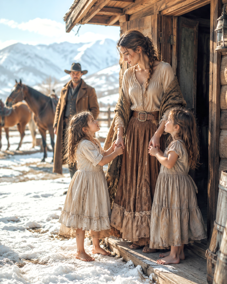 Two Barefoot Girls Took Her Hand in the Snow and Said Their Father Needed a Bride—She Only Asked for a Place to Be Still